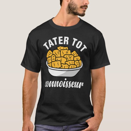 Tater Tot Connoisseur Funny Kids Shirt Shirten voo (Voorkant)