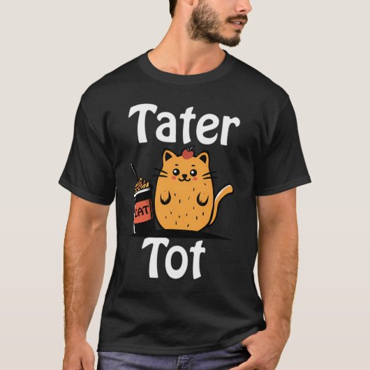 Tater tot de kat t-shirt (Voorkant)