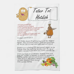 Tater Tot Hotdish Theedoek