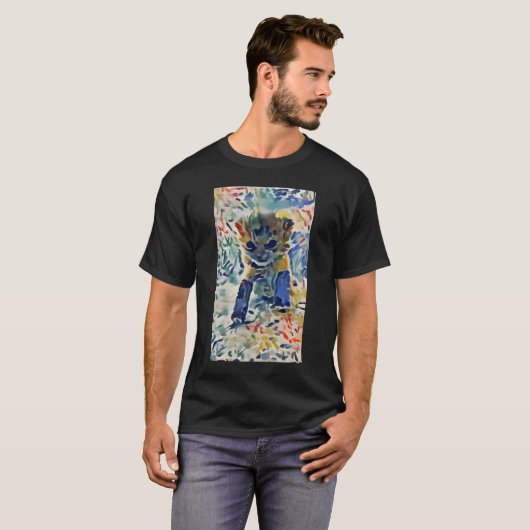 Tater Tot Kat in Matisse schilderstijl T-shirt (Voorkant volledig)