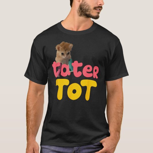 Tater Tot - schattige kat T-shirt (Voorkant)