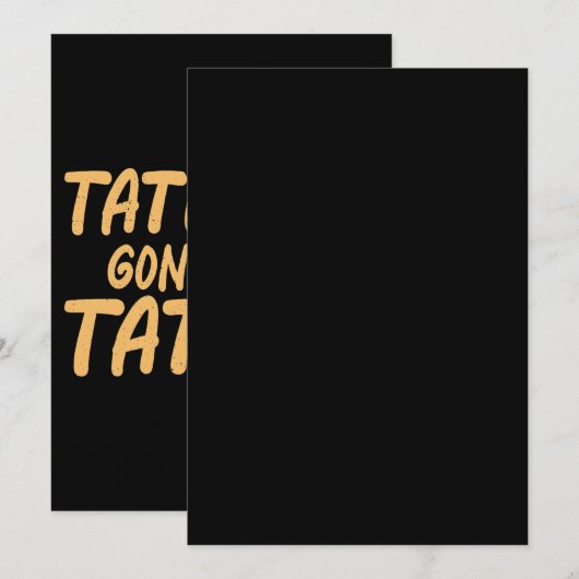 Taters Aardappel Plantaardige Voedsel Humor Gezegd Kaart (Voorkant / Achterkant)