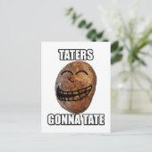 Taters Gonna Hate Briefkaart (Staand voorkant)