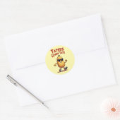 Taters Gonna Tate - Funny Potato Attitude Ronde Sticker (Envelop)
