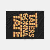 Taters Gonna Tate Funny Potato Tater tot Foodie Fleece Deken (Voorkant (Horizontaal))