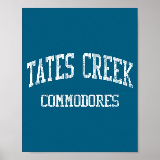 Tates creek middelbare school hs lexington ky vint poster (Voorkant)
