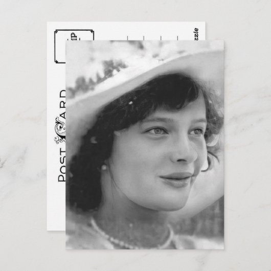 Tatiana, dochter tsaar van Russisch Briefkaart (Voorkant / Achterkant)