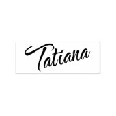 Tatiana Name Cursive Script Font Rubberstempel (Afrduk)