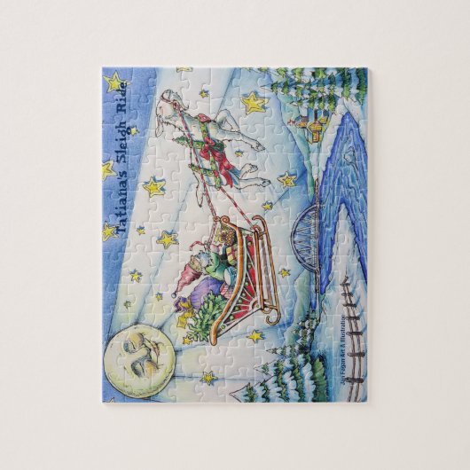 Tatiana's Sleigh Ride Legpuzzel (Verticaal)