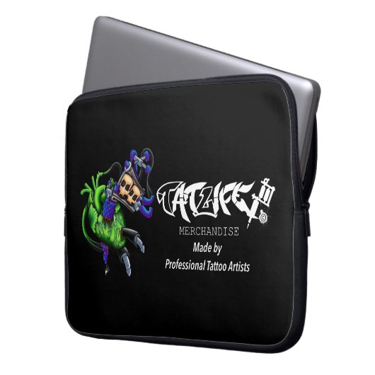 Tatlife Anatomical-Machine Electronics Laptoptas Laptop Sleeve (Voorkant Links)