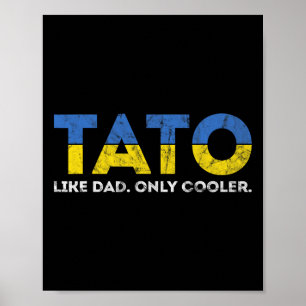 Tato Like Vader Alleen Koeler - Oekraïense Vader U Poster