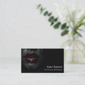 Tatoeage-atelier QR-code visitekaartje (Staand voorkant)