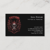 Tatoeage cadeaubon visitekaartje (Voorkant)