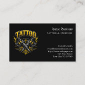 Tatoeage cadeaubon visitekaartje (Voorkant)