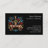 Tatoeage cadeaubon visitekaartje (Voorkant)