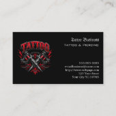 Tatoeage cadeaubon visitekaartje (Voorkant)