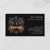 Tatoeage cadeaubon visitekaartje (Voorkant)