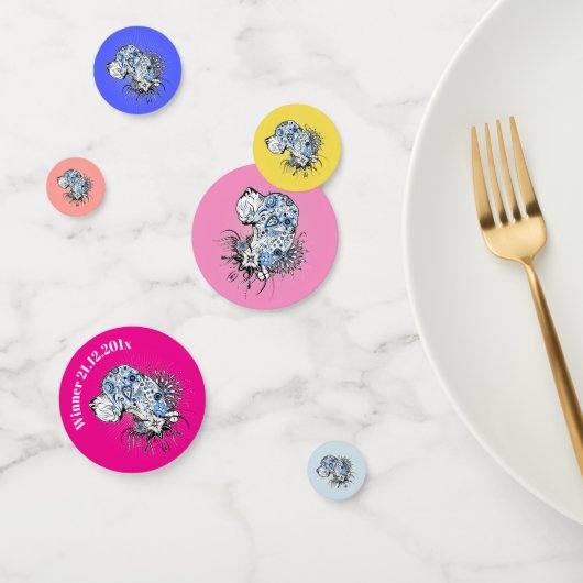 Tatoeage Dog Confetti (Groep)