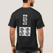 Tatoeage en geld. t-shirt (Achterkant)