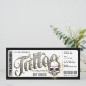 Tatoeage Get Inked Cadeaubon Giftcard Kaart (Staand voorkant)