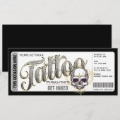 Tatoeage Get Inked Cadeaubon Giftcard Kaart (Voorkant / Achterkant)
