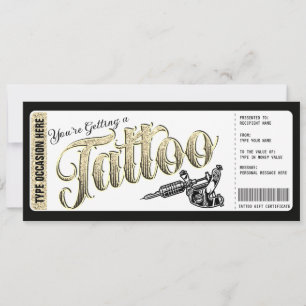 Tatoeage Get Inked Cadeaubon Giftcard Kaart