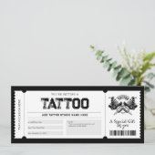Tatoeage Get Inked cadeaubon  Kaart (Staand voorkant)