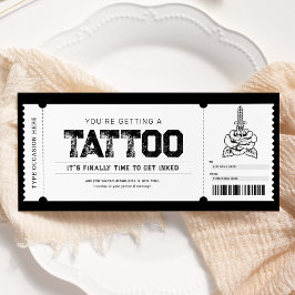 Tatoeage Get Inked Cadeaubon Kaart