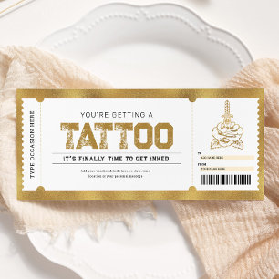 Tatoeage Get Inked Gold Cadeaubon Kaart