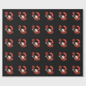 Tatoeage getatoeëerde meisje tussen klaprozen Kuns Cadeaupapier (Vlak)