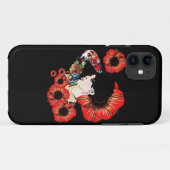 Tatoeage getatoeëerde meisje tussen klaprozen Kuns Case-Mate iPhone Case (Achterkant (horizontaal))