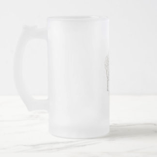 Tatoeage in vintage stijl voor vader matglas bierpul