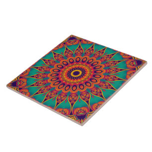 Tatoeage Kaleidoscoop Fractal Tegeltje