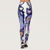 Tatoeage Kat Suiker Schedel Leggings (Achterkant)