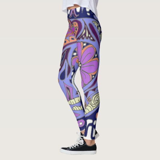 Tatoeage Kat Suiker Schedel Leggings (Links)