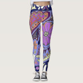 Tatoeage Kat Suiker Schedel Leggings (Voorkant)