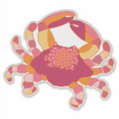 Tatoeage Krab Sticker (Voorkant)