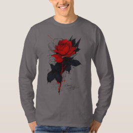 Tatoeage Kunst Roos Lange Mouwen T-shirt