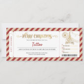Tatoeage laat je inkten cadeau kerst ticket vouche kaart (Voorkant)