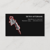 Tatoeage Nazorg Instructies Visitekaartje (Voorkant)