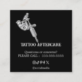 Tatoeage Nazorg Instructies Visitekaartje (Voorkant)