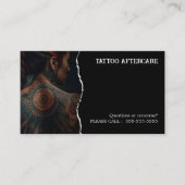 Tatoeage Nazorg Instructies Visitekaartje (Voorkant)
