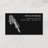 Tatoeage Nazorg Instructies Visitekaartje (Voorkant)