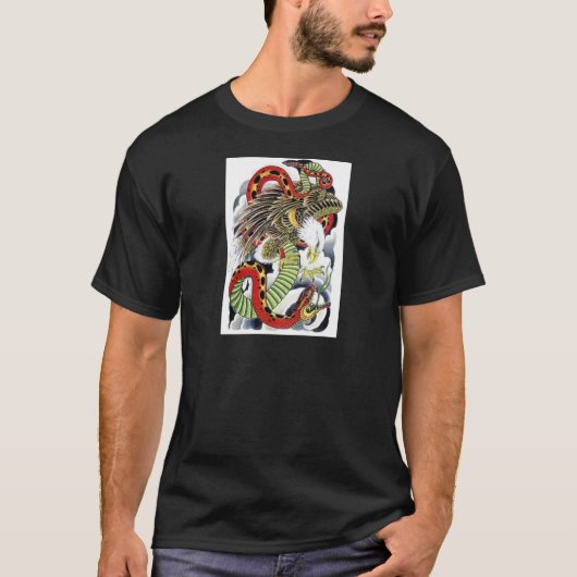 Tatoeage ontwerp Adelaar & Slang T-shirt (Voorkant)