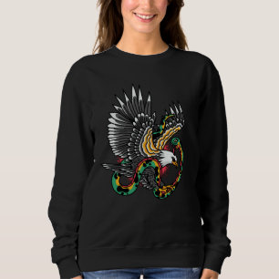 Tatoeage ontwerp adelaar vs slang trui