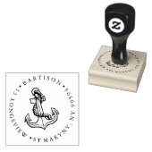 Tatoeage Oude Anker Aangepaste Retouradres Stempel (Gestempeld)