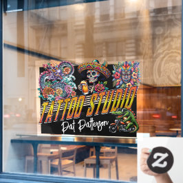 Tatoeage Salon - Studio Raamsticker