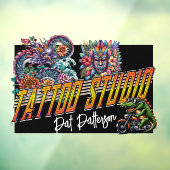 Tatoeage Salon - Studio Raamsticker (Vel 3)