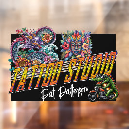 Tatoeage Salon - Studio Raamsticker