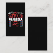 Tatoeage schaarser Inked Haircutter Tattoo Visitekaartje (Voorkant / Achterkant)